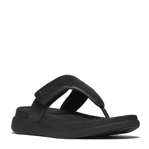 Fitflop Damen F-Mode Go Adjustable Flatform Toe-Post Sandale, Schwarz, 40 EU Fitflop Damen F-Mode Go Adjustable Flatform Toe-Post Sandale, Schwarz, 40 EU von Fitflop