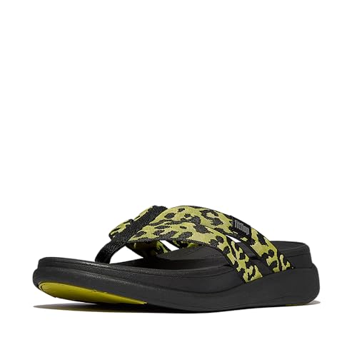 Fitflop Damen F-Mode Go Leopard Webbing Strappy Flip-Flops Flipflop, Zitronengras-Mix, 42 EU Fitflop Damen F-Mode Go Leopard Webbing Strappy Flip-Flops Flipflop, Zitronengras-Mix, 42 EU von Fitflop