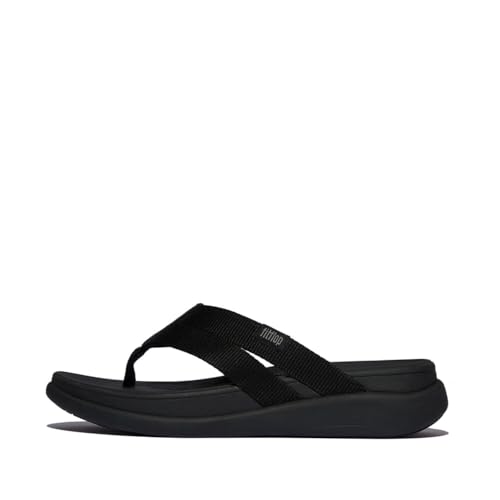 Fitflop Damen F-Mode Go Webbing Flatform Strappy Flip-Flops Flipflop, Schwarz, 40 EU Fitflop Damen F-Mode Go Webbing Flatform Strappy Flip-Flops Flipflop, Schwarz, 40 EU von Fitflop