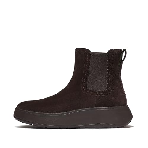Fitflop Damen F-Mode Stitch Warm Suede Boots Chelsea-Stiefel, Schokobraun, 39 EU von Fitflop