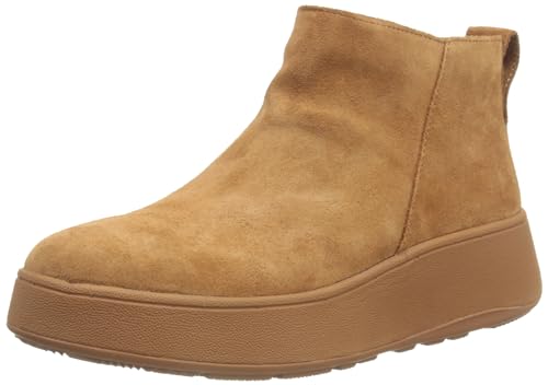 Fitflop Damen F-Mode Suede Ankle Boot Stiefelette, Hellbraun, 38.5 EU von Fitflop
