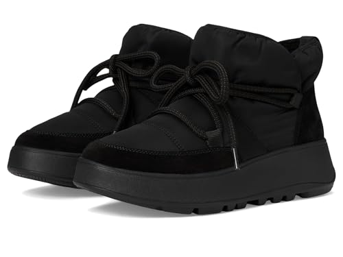 Fitflop Damen F-Mode W/Resistant Biofleece Mesh Flatform Booties Schuh, Schwarz, 41 EU von Fitflop