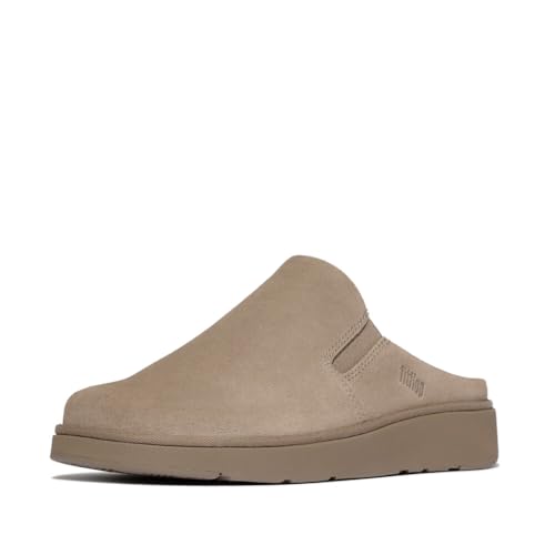 Fitflop Damen Gen-ff Elastisch Wildleder Pantoletten, Taupe, 39 EU von Fitflop