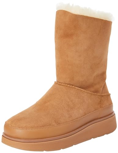 Fitflop Damen Gen-ff Kurze, doppelseitige Lammfellstiefel Stiefel, Desert Tan, 38 EU von Fitflop