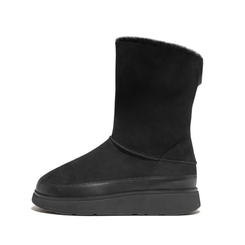 Fitflop Damen Gen-ff Short Double-Faced Shearling Boots Stiefel, Schwarz, 42.5 EU von Fitflop