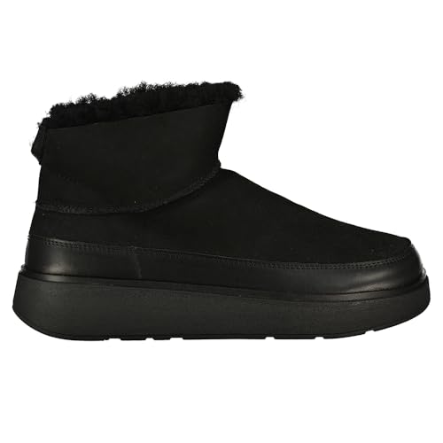 Fitflop Damen GEN-FF Ultra-Mini Double-Faced Shearling Boots Stiefelette, Schwarz, 38.5 EU Fitflop Damen GEN-FF Ultra-Mini Double-Faced Shearling Boots Stiefelette, Schwarz, 38.5 EU von Fitflop