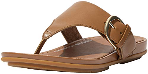 Fitflop Damen Graccie Thong Flats Durchgängies Plateau Sandalen, Bräunen, 39 EU von Fitflop