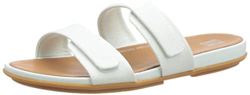 Fitflop Damen Gracie Two Bar Slide Flache Sandale, Seafoam Blue, 43 EU von Fitflop