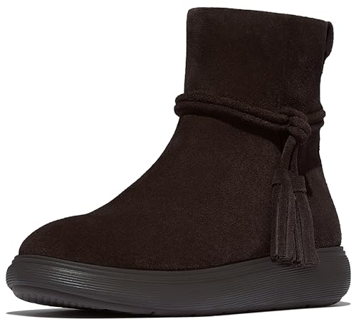 Fitflop Damen Iq-comff Tassel Suede Short Boots Stiefelette, Schokobraun, 36 EU von Fitflop