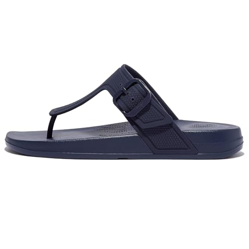 Fitflop Damen Iqushion Adjustable Buckle Flip-Flops Flache Sandale, Midnight Navy (Marineblau), 42 EU von Fitflop
