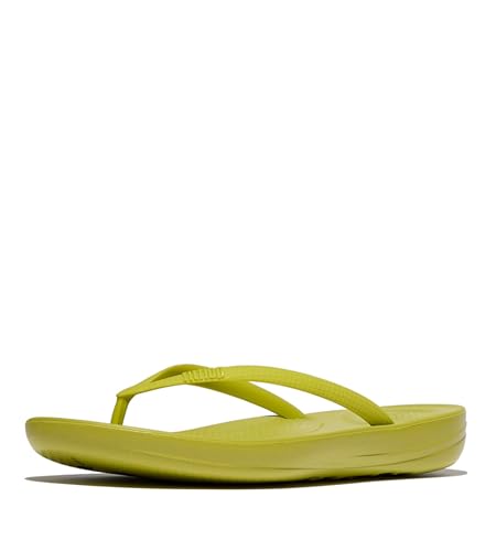 Fitflop Damen Iqushion Ergonomic Flip-Flops Flipflop, Gelb (Lemongrass), 43 EU von Fitflop