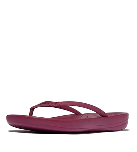 Fitflop Damen Iqushion Ergonomic Flip-Flops Flipflop, rubinrot, 43 EU von Fitflop