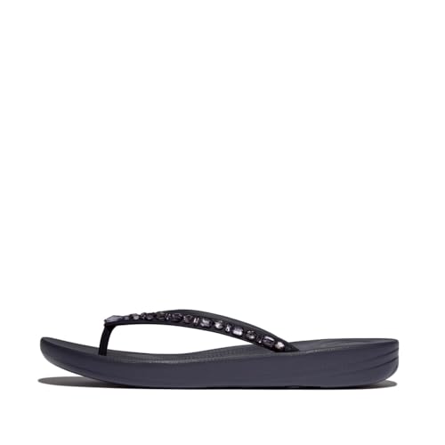 Fitflop Damen Iqushion Multi-Crystal Ergonomic Flip-Flops Flipflop, Navy, 38 EU von Fitflop