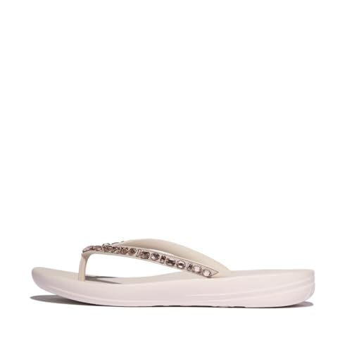 Fitflop Damen Iqushion Multi-Crystal Ergonomic Flip-Flops Flipflop, Nude Rose, 37 EU von Fitflop