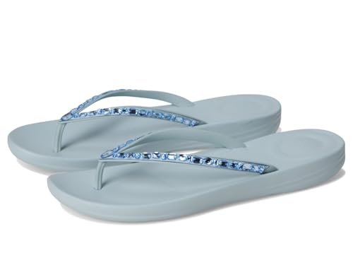 Fitflop Damen Iqushion Multi-Crystal Ergonomic Flip-Flops Flipflop, blau, 41 EU von Fitflop