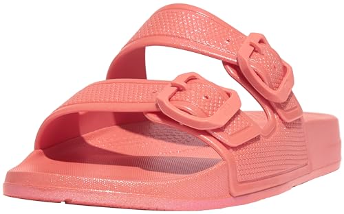Fitflop Damen Iqushion Pearlized Two-bar Buckle Slide Sandal, Perlglanz, 38 EU Fitflop Damen Iqushion Pearlized Two-bar Buckle Slide Sandal, Perlglanz, 38 EU von Fitflop