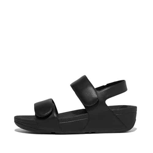 Fitflop Damen LULU Adjustable Leather Back-Strap Sandale, Schwarz, 38.5 EU Fitflop Damen LULU Adjustable Leather Back-Strap Sandale, Schwarz, 38.5 EU von Fitflop