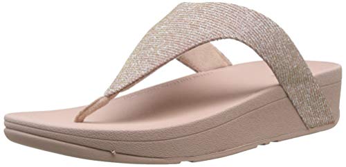 Fitflop Damen LULU Crystal Toe-Post Sandalen, Rose Gold, 39 EU von Fitflop