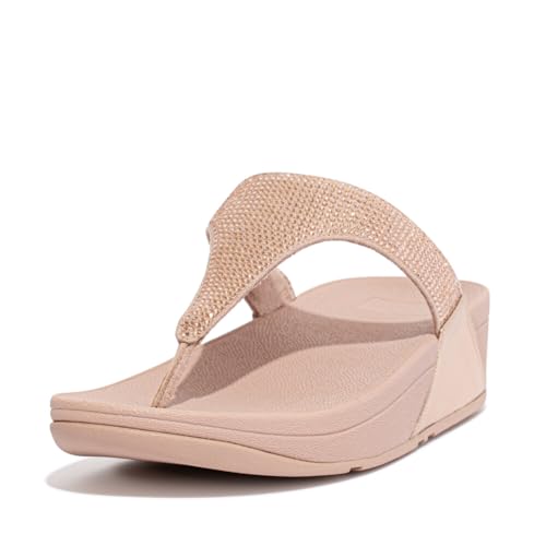 Fitflop Damen LULU Crystal Toe-Post Sandalen, rose gold, 36 EU von Fitflop