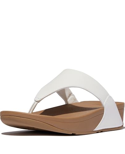Fitflop Damen Lulu Toe Post-Leather Sandalen, Weiß (Urban White 024), 41 EU von Fitflop