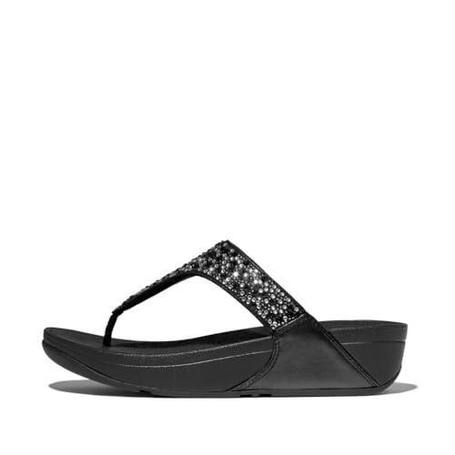 Fitflop Damen Lulu Crystal-Mix Toe-Post Sandale, Schwarz, 40 EU Fitflop Damen Lulu Crystal-Mix Toe-Post Sandale, Schwarz, 40 EU von Fitflop