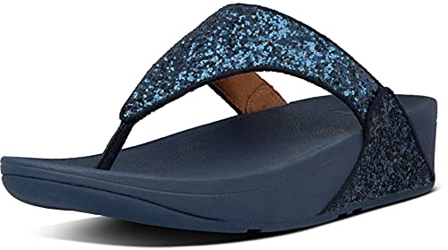 Fitflop Damen LULU Crystal Toe-Post Sandalen, Midnight Navy, 39 EU von Fitflop