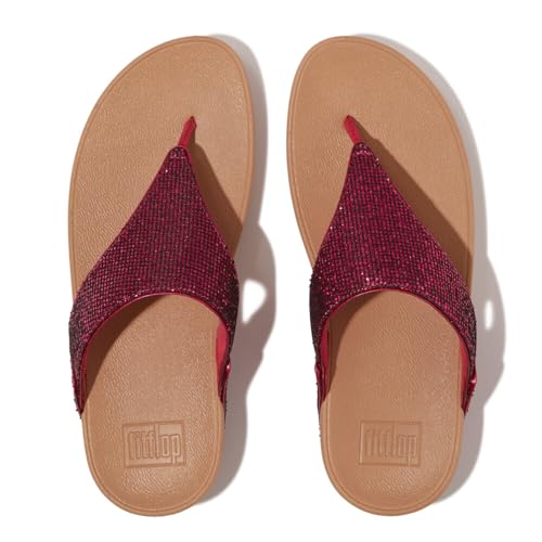 Fitflop Damen Lulu Glitterball Zehensteg Sandale, Rose, 36 EU von Fitflop