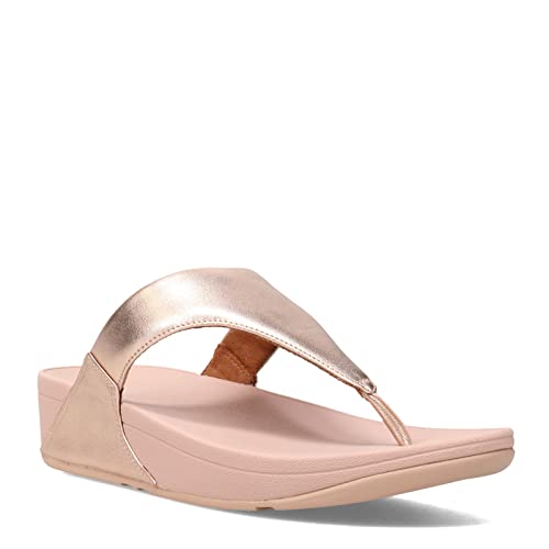 Fitflop Damen Lulu Leather Toe Post Flipflop, Rose Gold, 38.5 EU von Fitflop