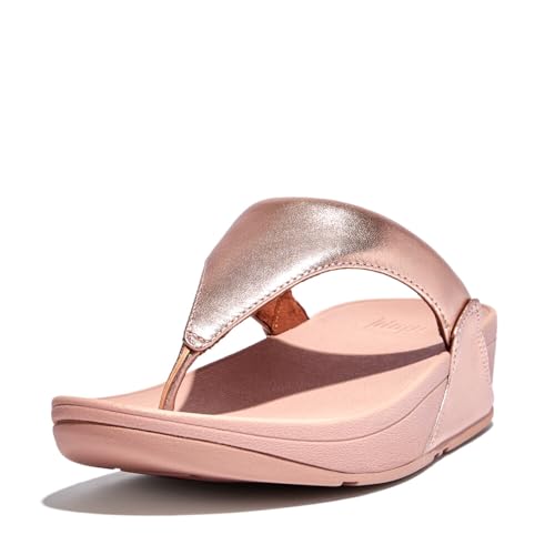 Fitflop Damen Lulu Leather Toe Post Flipflop, Rose Gold, 40 EU von Fitflop