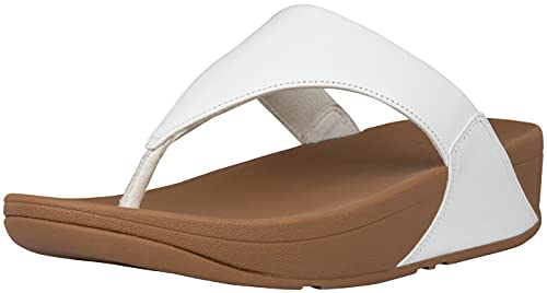 Fitflop Damen LULU TOE POST - LEATHER Zehenstütze Sandalen, Weiß (Urbanweiß 024), 40 EU von Fitflop