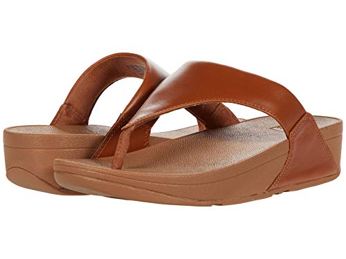 Fitflop Damen LULU TOE POST - LEATHER Zehenstütze Sandalen, Beige (Ss18 Hellbraun 592), 36 EU von Fitflop