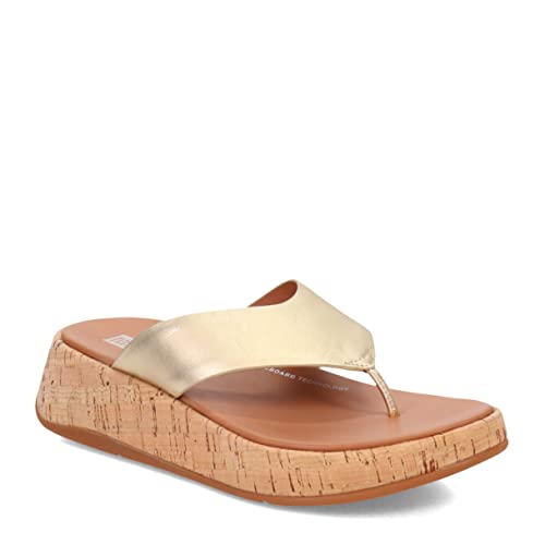 Fitflop Damen Mwb Toe Post Flache Sandale, Platin, 39 EU von Fitflop