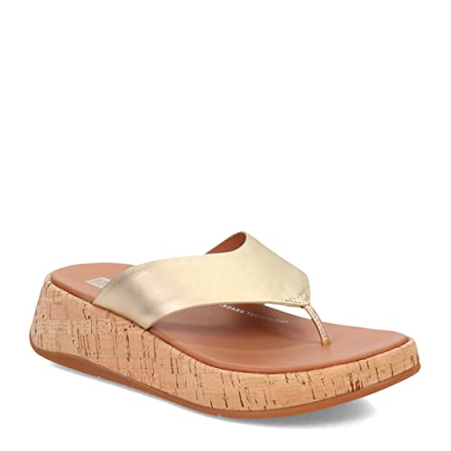 Fitflop Damen Mwb Zehensteg Flache Sandale, Platin, 36 EU von Fitflop