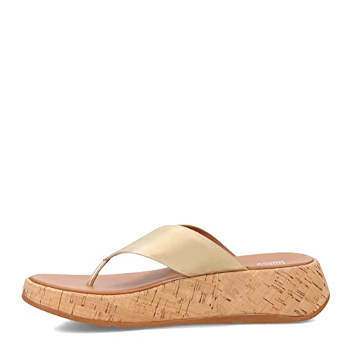 Fitflop Damen Mwb Zehensteg Flache Sandale, Platin, 38 EU von Fitflop