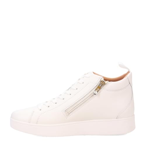 Fitflop Damen Rally EK8 High Top Leather Sneaker, Urban White, 37 EU von Fitflop