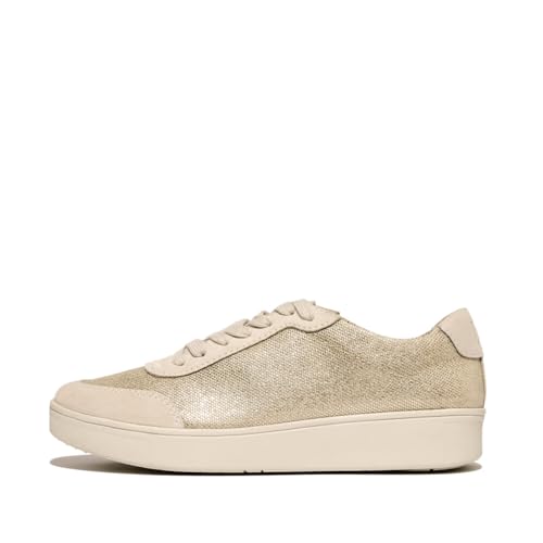 Fitflop Damen Rally Glitz-Canvas Trainers Sneaker, Platino, 56 EU Fitflop Damen Rally Glitz-Canvas Trainers Sneaker, Platino, 56 EU von Fitflop