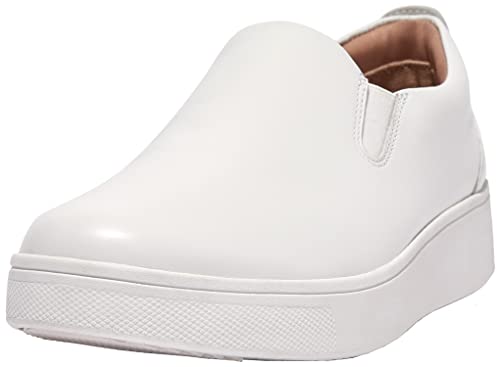 Fitflop Damen Rally Leather Slip On Skate Sneakers Sneaker, Urban White, 45 EU von Fitflop