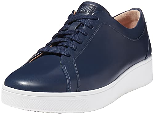 Fitflop Damen Rally Leder Sneaker, Midnight Navy (Marineblau), 38 EU von Fitflop