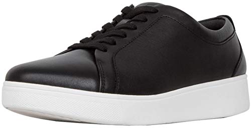 Fitflop Damen Rally Leder Sneaker, Schwarz (Black), 41 EU von Fitflop