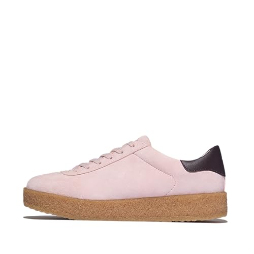 Fitflop Damen Rally T-Toe Suede Crepe Sneakers Sneaker, Clay Pink Plumberry, 42 EU Fitflop Damen Rally T-Toe Suede Crepe Sneakers Sneaker, Clay Pink Plumberry, 42 EU von Fitflop