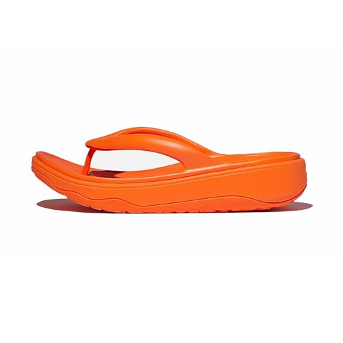 Fitflop Damen Relieff Recovery Toe-Post Sandale, Orange, 36 EU Weit Fitflop Damen Relieff Recovery Toe-Post Sandale, Orange, 36 EU Weit von Fitflop