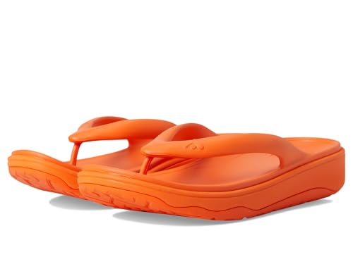 Fitflop Damen Relieff Recovery Toe-Post Sandale, Orange, 41.5 EU Weit Fitflop Damen Relieff Recovery Toe-Post Sandale, Orange, 41.5 EU Weit von Fitflop