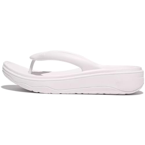 Fitflop Damen Relieff Recovery Toe-Post Sandale, weiß, 42 EU von Fitflop