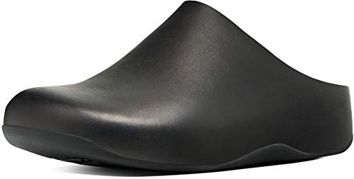 Fitflop Damen SHUV Leather Clogs, Black, 37 EU von Fitflop