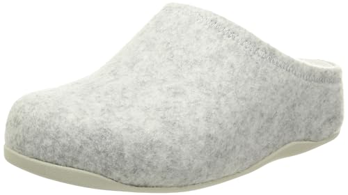 Fitflop Damen Shuv Cushy Felt Clog Slippers Holzschuh, Zehenspitze, grau, 38 EU Fitflop Damen Shuv Cushy Felt Clog Slippers Holzschuh, Zehenspitze, grau, 38 EU von Fitflop