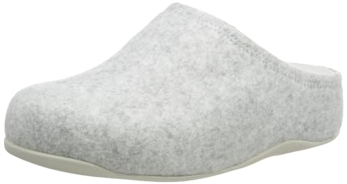 Fitflop Damen Shuv Filz-Clog Holzschuh, Quiet Grey, 40 EU von Fitflop