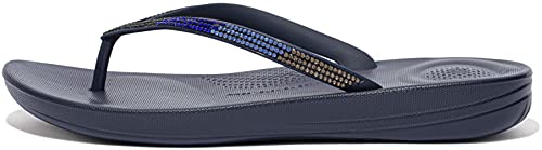 Fitflop Damen Sparkle Classic Iqushion Ergonomische Sandalen, Midnight Navy (Marineblau), 37 EU von Fitflop