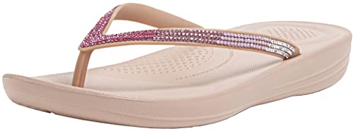 Fitflop Damen Sparkle Classic Iqushion Ergonomische Sandalen, nude, 42 EU von Fitflop