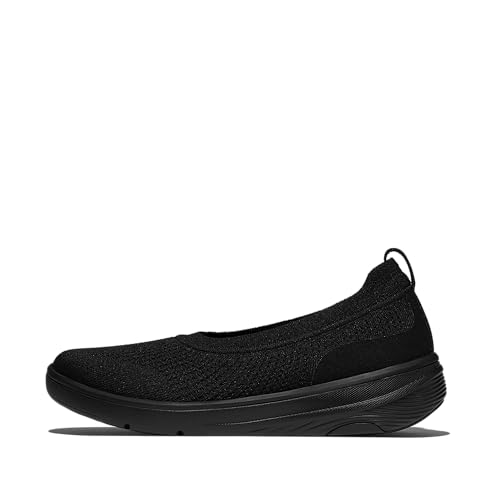 Fitflop Damen Super-q Knit Ballet Flats Ballerinas, Schwarz, 37.5 EU Fitflop Damen Super-q Knit Ballet Flats Ballerinas, Schwarz, 37.5 EU von Fitflop