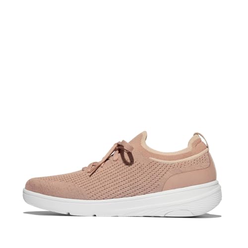 Fitflop Damen Super-q Knit Slip-on Laced Sneakers Sneaker, beige, 41 EU Fitflop Damen Super-q Knit Slip-on Laced Sneakers Sneaker, beige, 41 EU von Fitflop